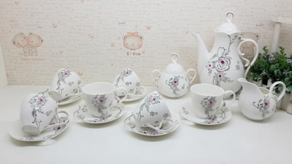 至尚美家花貎蓬心15头茶具